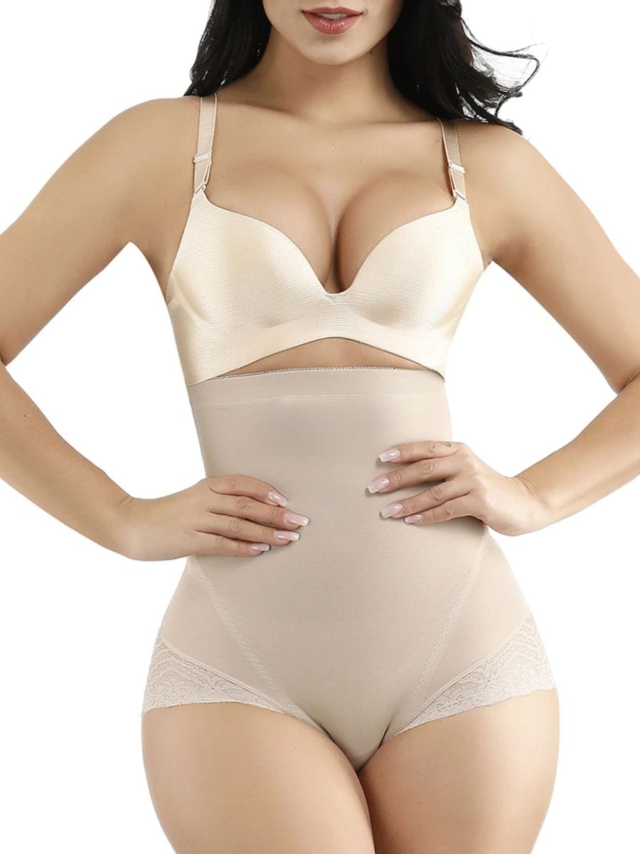 Super Trendy Black Elatic Waist Two Plastic Boned Big Size Butt Lifter