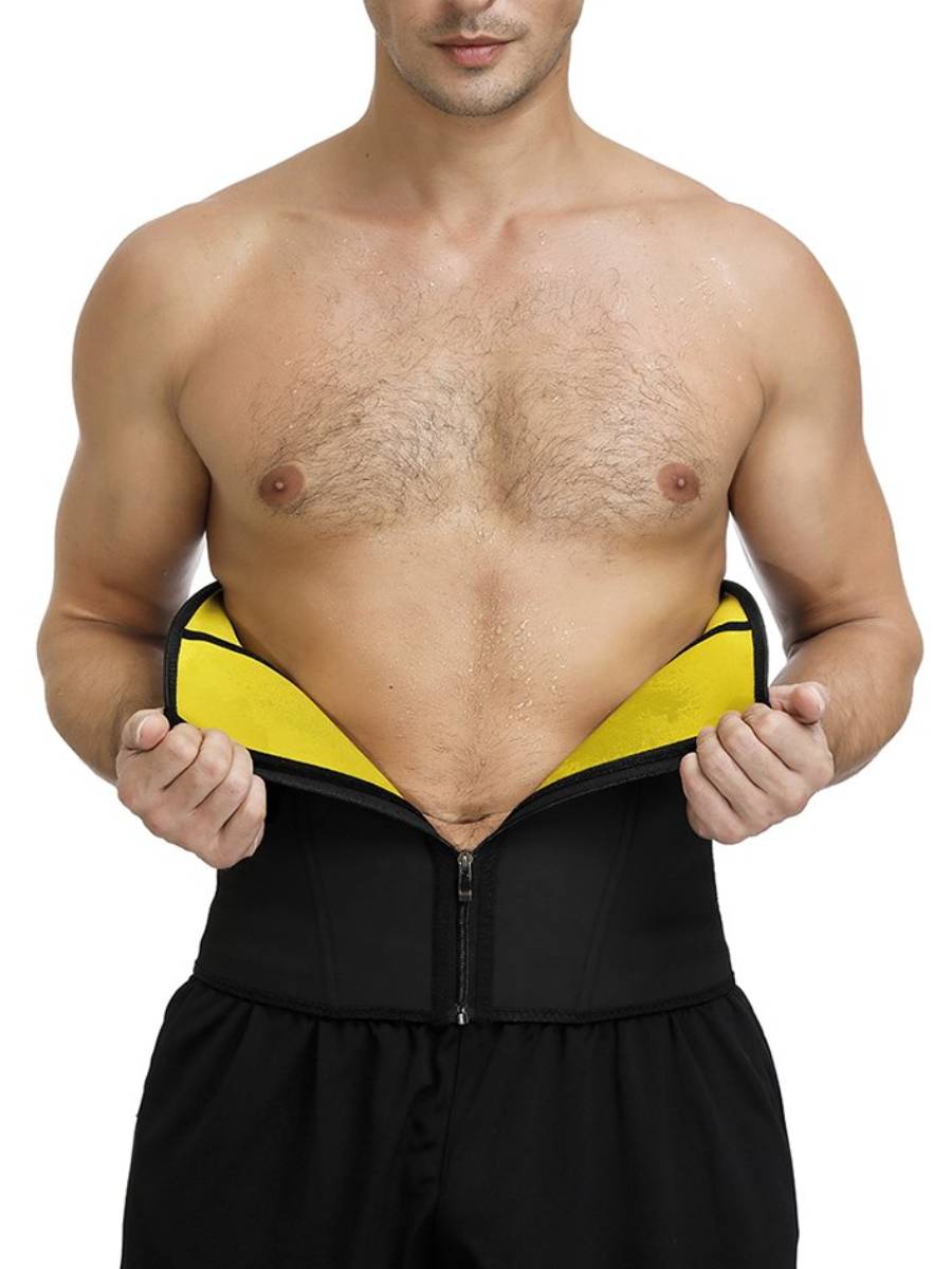 Good Black Large Size 9 Steel Bones Neoprene Waist Cincher Stretchy