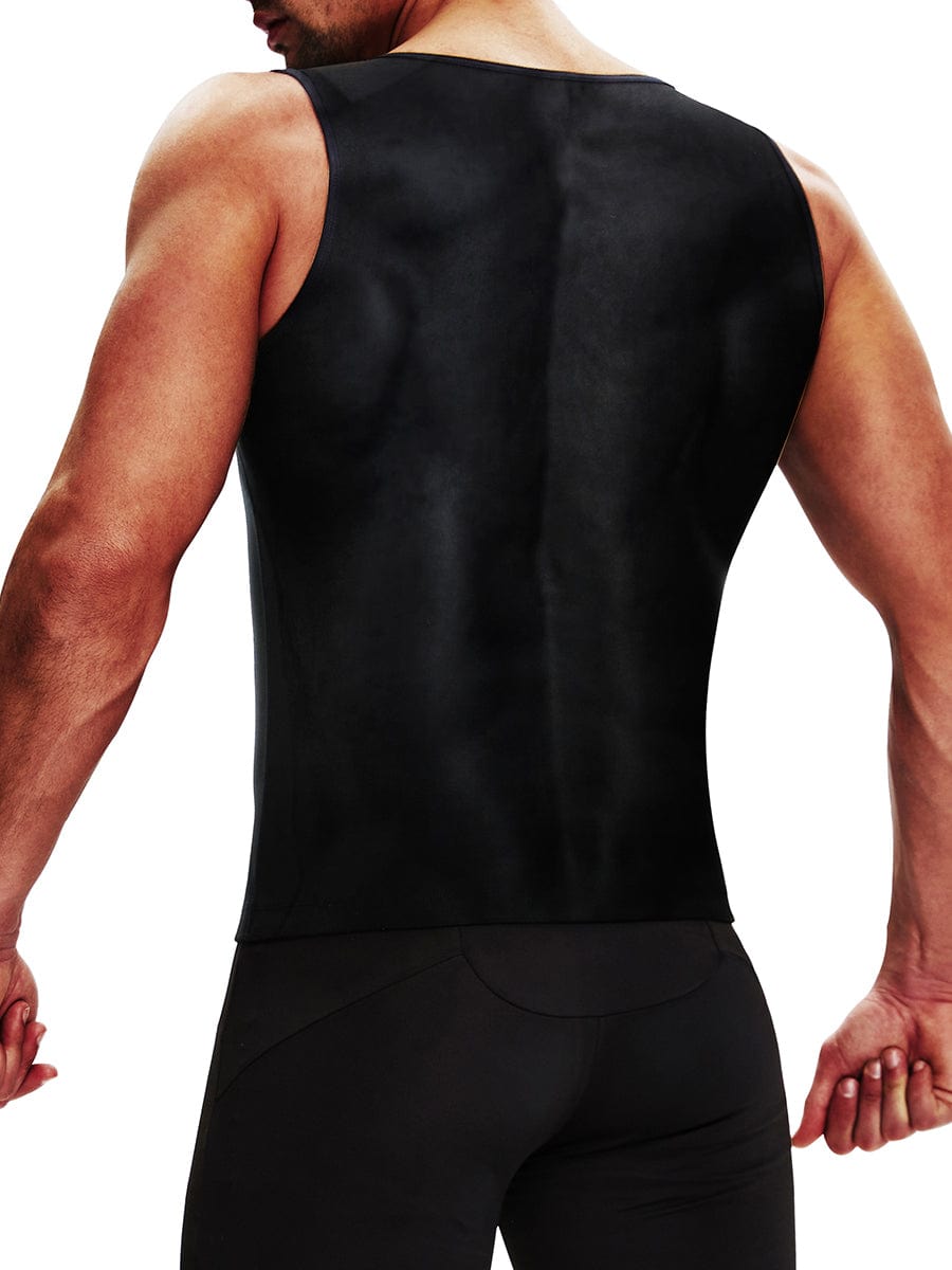 Wholesale Blue Men Plus Size Shpaewear Tank Zipper For Running