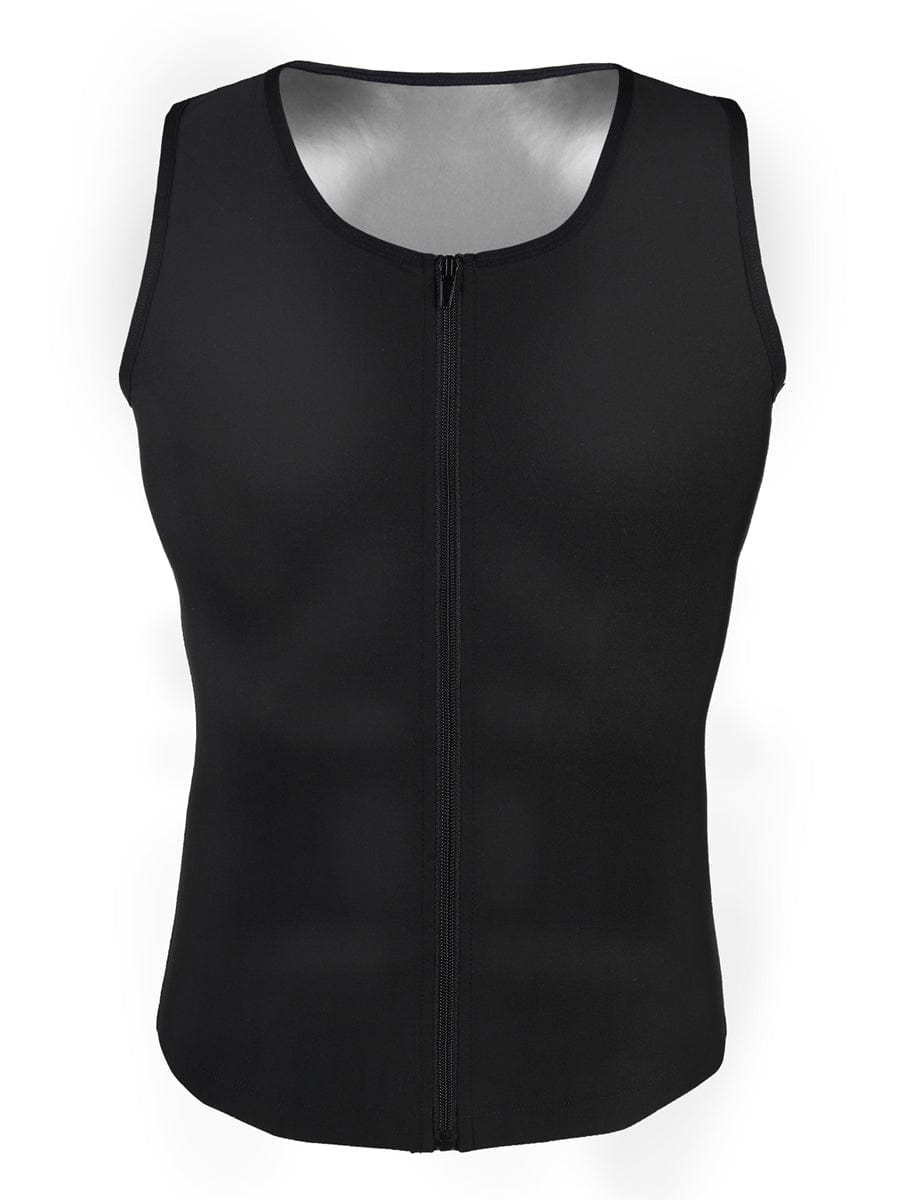 Wholesale Blue Men Plus Size Shpaewear Tank Zipper For Running