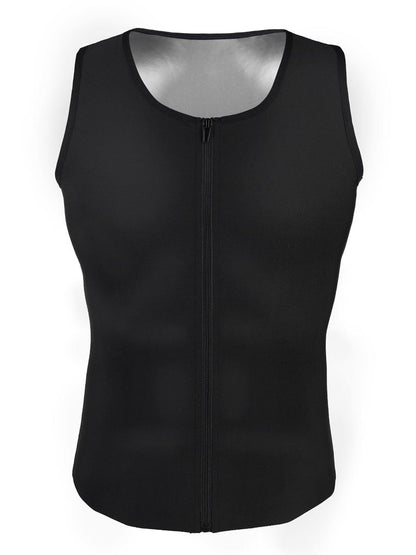 Wholesale Blue Men Plus Size Shpaewear Tank Zipper For Running