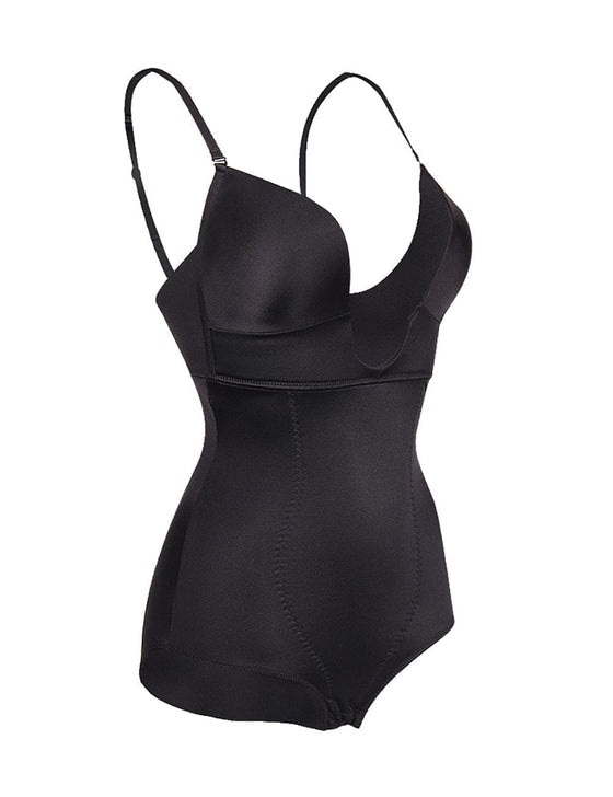 Front U-Style Tummy Control Shapewear Bodysuit