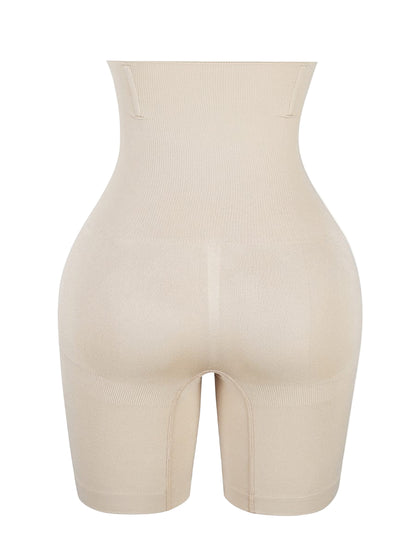 Wholesale Black Seamless High Waist Mid-Thigh Shaper Shorts Instantly Slims