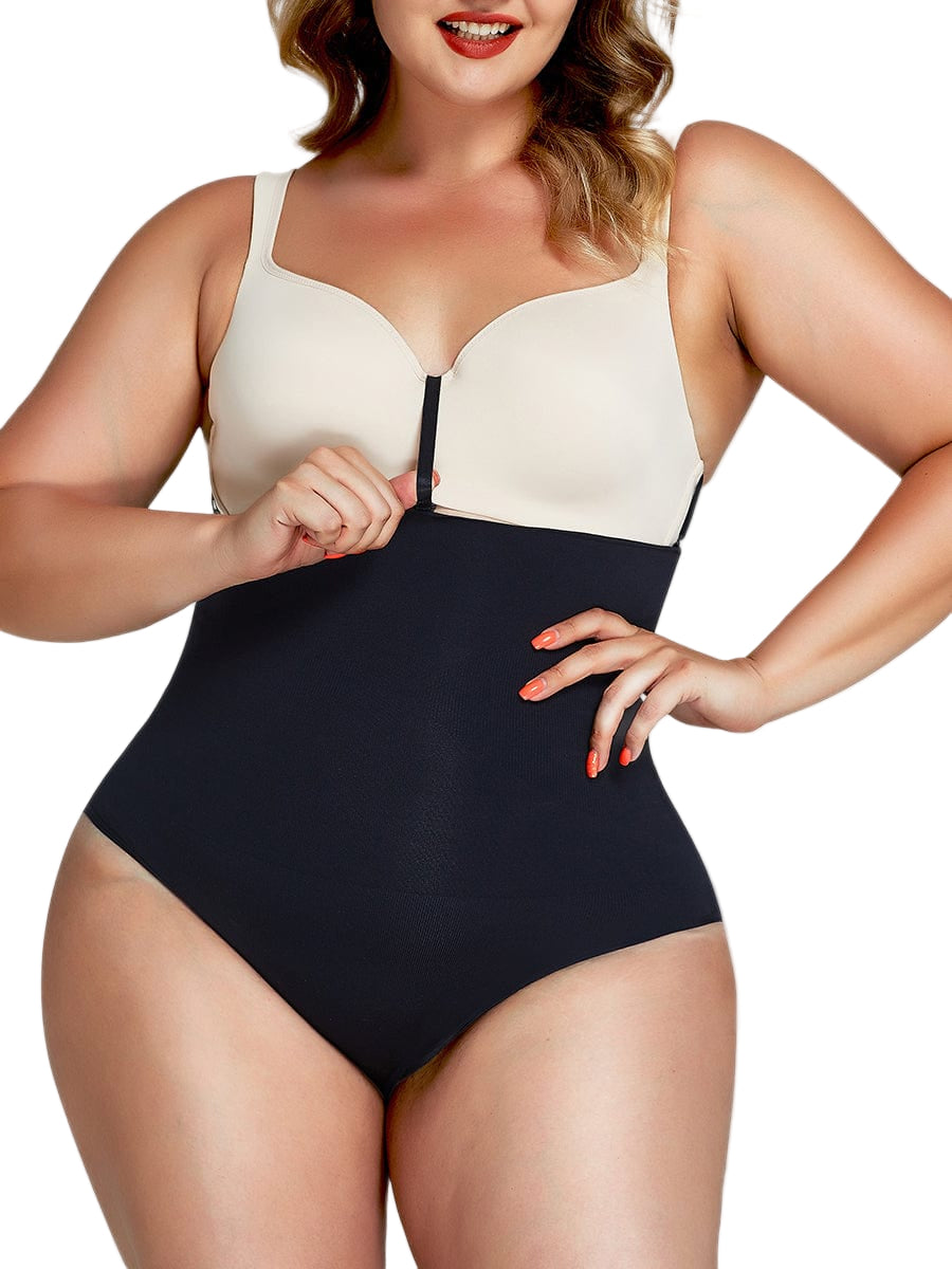 Wholesale High Elasticity Large Size Seamless Buckle Panty Shaper