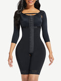 Wholesale Lace Trim Hourglass Post-surgical Body Shaper With Sleeves Good Elastic