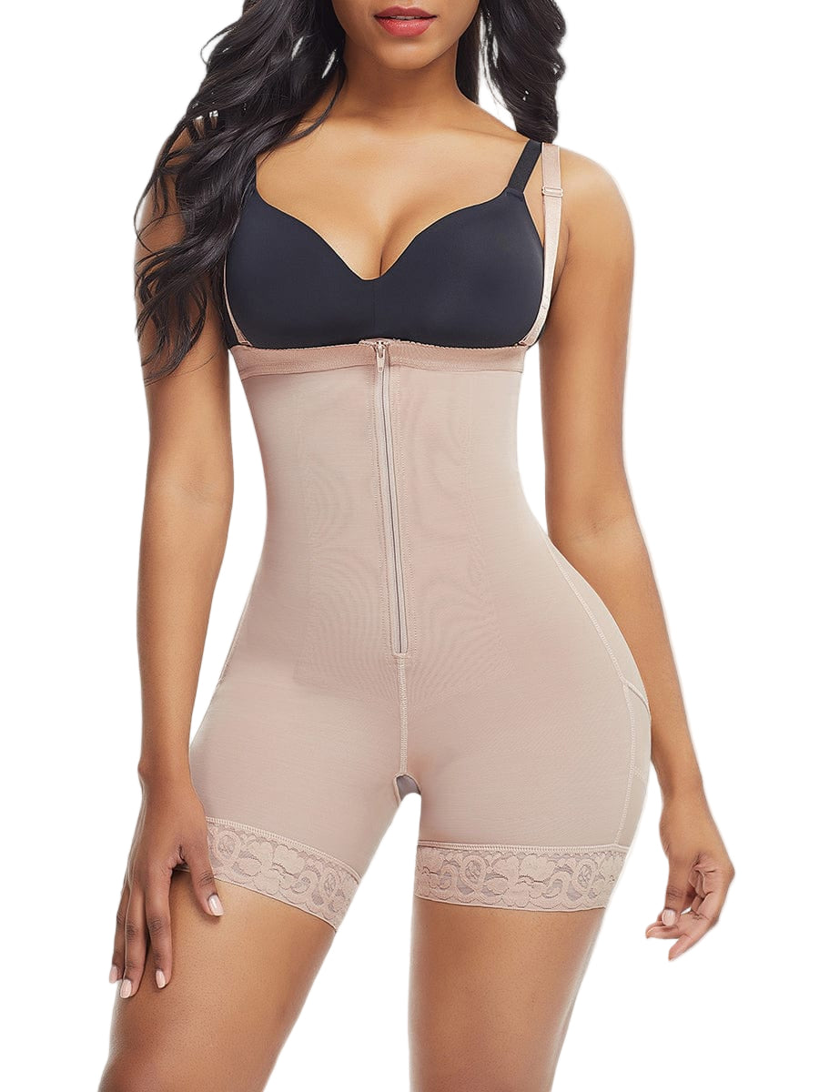 Wholesale Big Size Full Body Shaper Post-surgical Buttock Lifter Detachable Straps