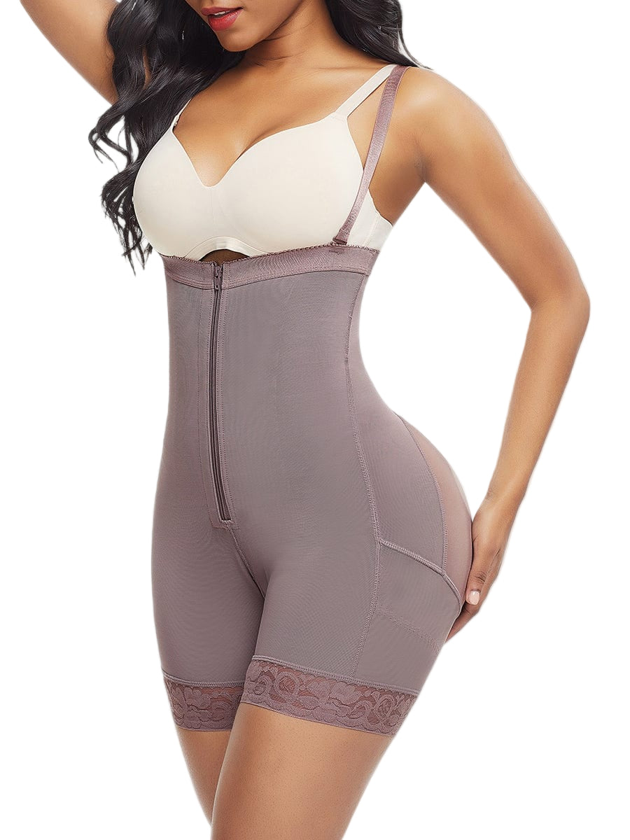 Wholesale Big Size Full Body Shaper Post-surgical Buttock Lifter Detachable Straps