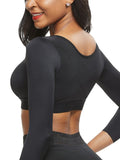 Wholesale Post-surgical Crop Shapewear 3-Row Hooks Plus Size Instantly Slims