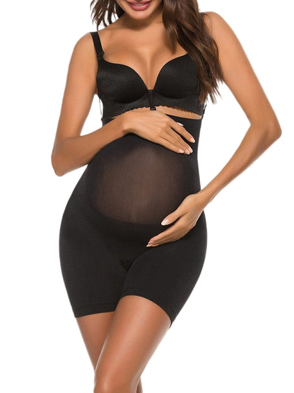 Wholesale Perfect Curves Black Seamless Pregnant Shaper Sheer Mesh Super Trendy