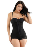 Black Queen Size Hook Front Mesh Hiphugger Body Shaper Sleek Curves