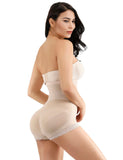 Black Queen Size Hook Front Mesh Hiphugger Body Shaper Sleek Curves