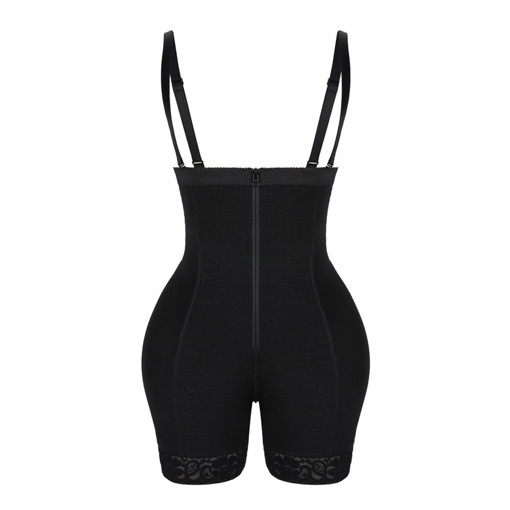 High-Waisted Lace Butt Lifter with Removable Pads