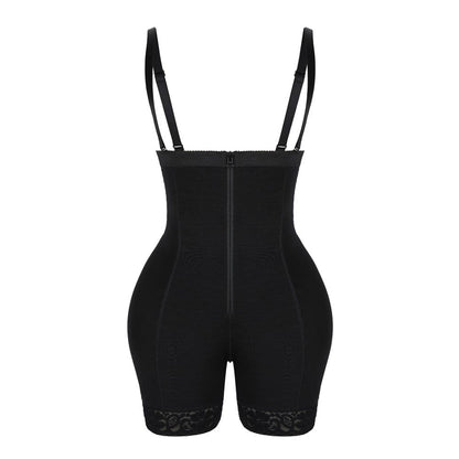 High-Waisted Lace Butt Lifter with Removable Pads