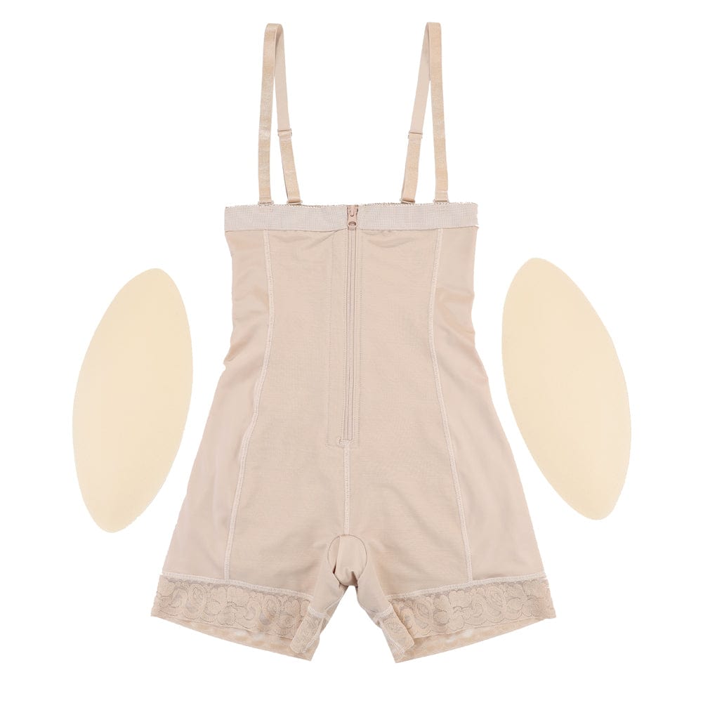 High-Waisted Lace Butt Lifter with Removable Pads