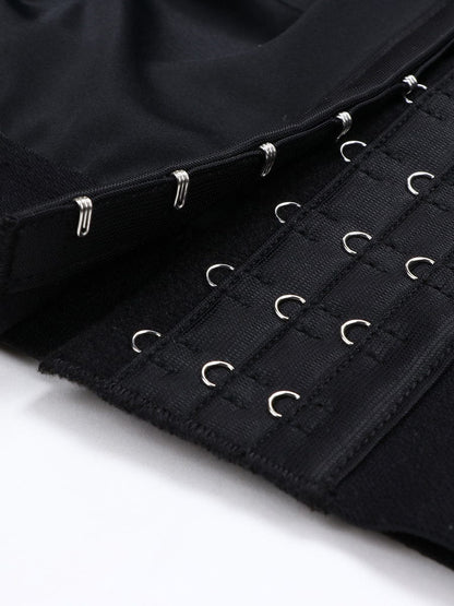 Post-Surgical 3-Row Hook Plus-Size Crop Shapewear