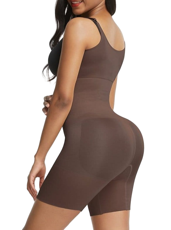 Wholesale Skin-Friendly Black Full Body Shaper Adjustable Straps Secret Slimming