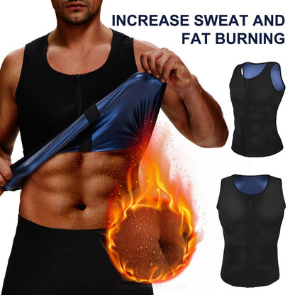 Wholesale Blue Men Plus Size Shpaewear Tank Zipper For Running