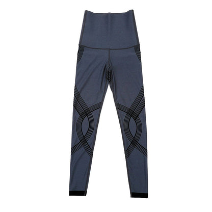 Seamless High-Waisted 3D Print Curve-Smoothing Leggings