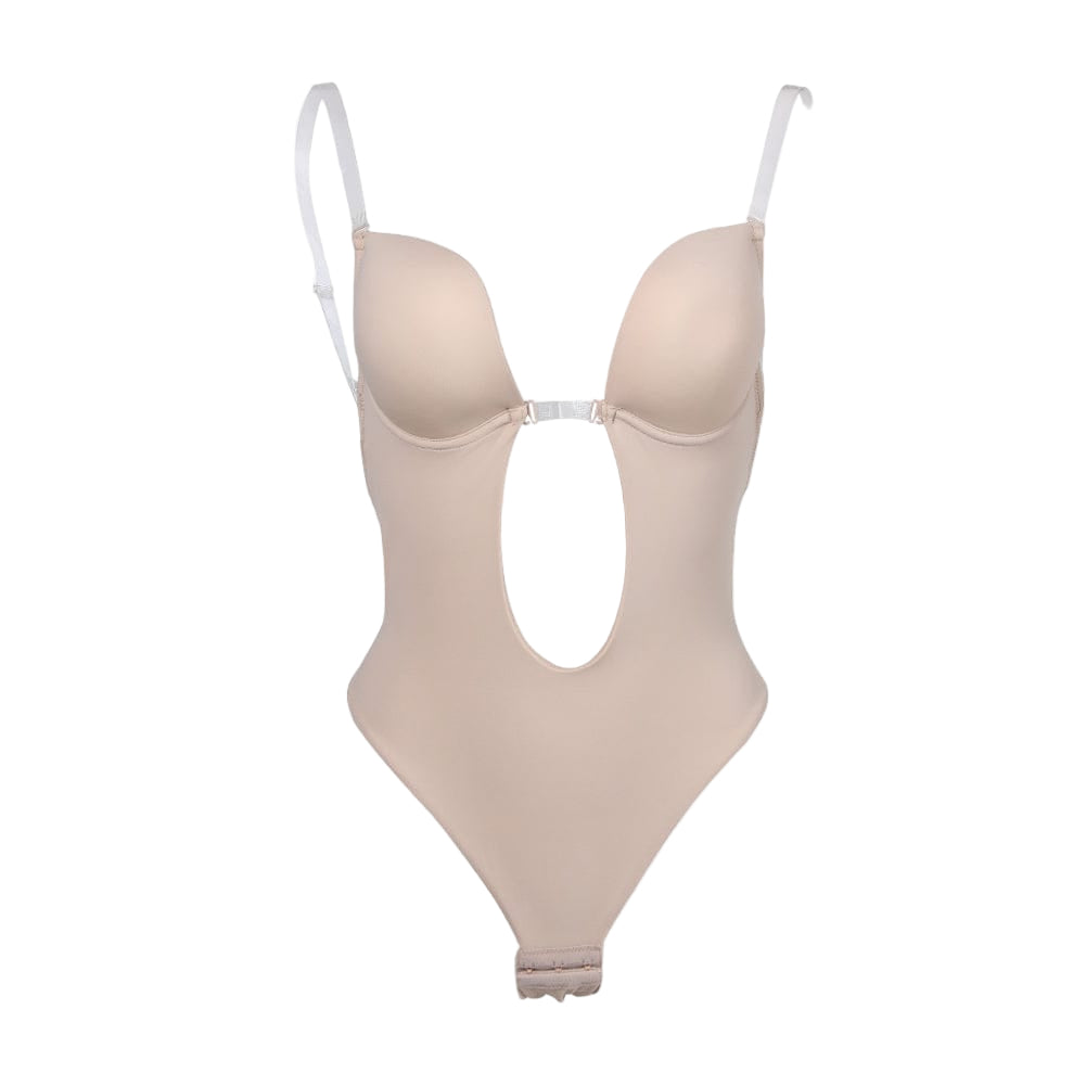 Wholesale Backless U Plunge Seamless Wedding Bridal Bodysuit Shapewear