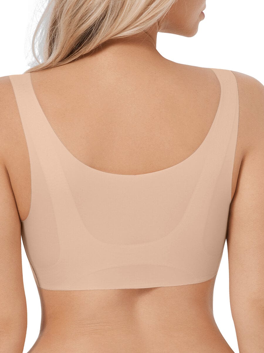 Seamless Comfort Support Bra with Drop-Glue Design