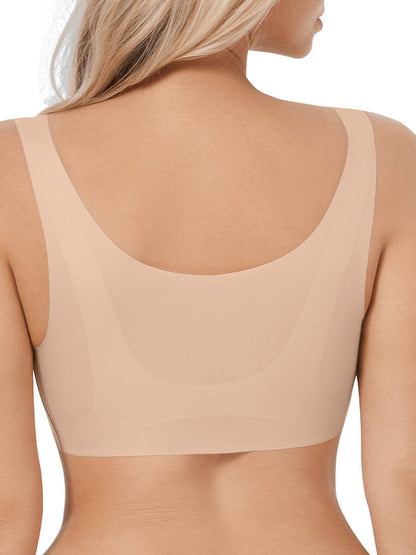 Seamless Comfort Support Bra with Drop-Glue Design