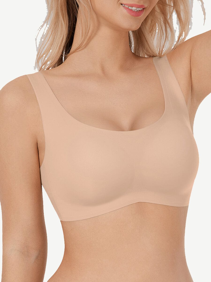 Seamless Comfort Support Bra with Drop-Glue Design