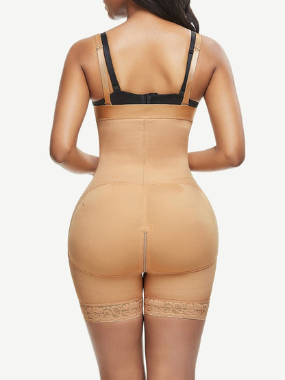 [USA Warehouse] Wholesale Lace Trim Shaping Full Body Shaper Big Size Abdomen Control