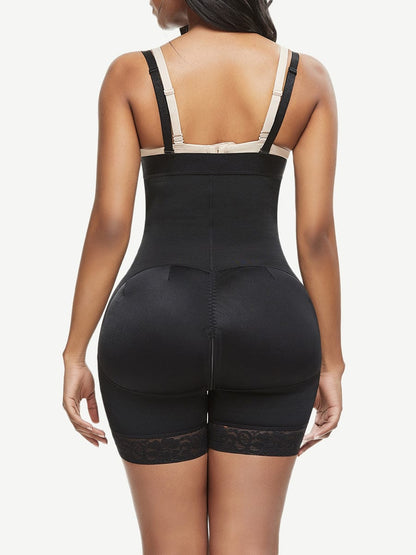[USA Warehouse] Wholesale Lace Trim Shaping Full Body Shaper Big Size Abdomen Control