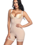 [USA Warehouse]Wholesale Black Underbust Bodysuits Boyshort Open Crotch Lace Slimming Belly