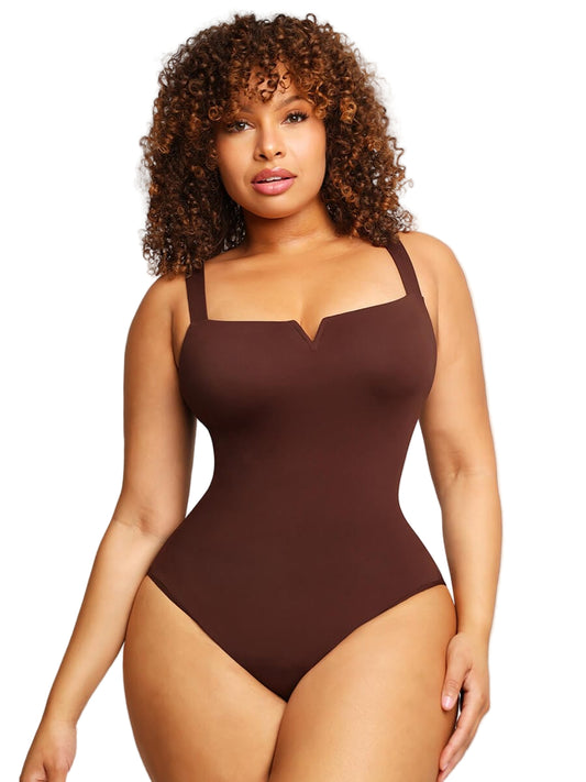 Wholesale Square Collar Elastic Sexy Outerwear Shape Jumpsuit