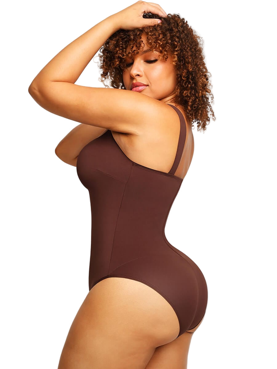 Wholesale Square Collar Elastic Sexy Outerwear Shape Jumpsuit