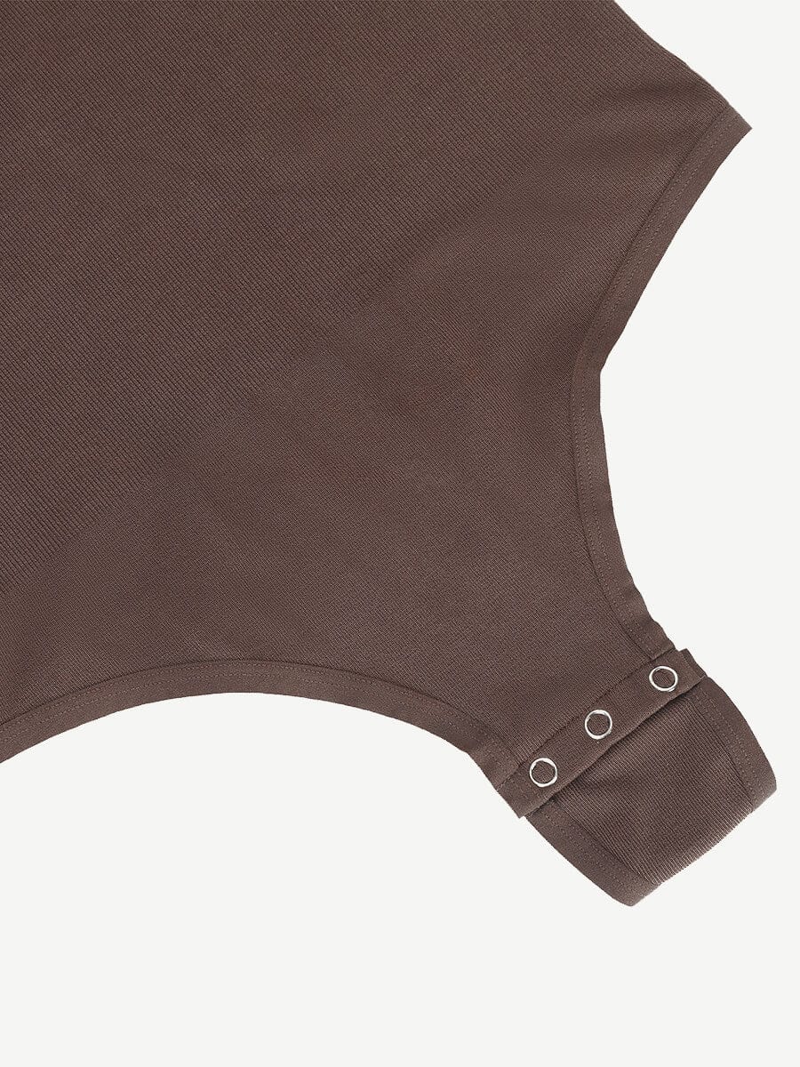 Seamless Outerwear Long-Sleeve Thong Bodysuit