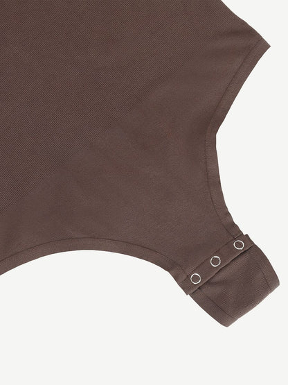 Seamless Outerwear Long-Sleeve Thong Bodysuit