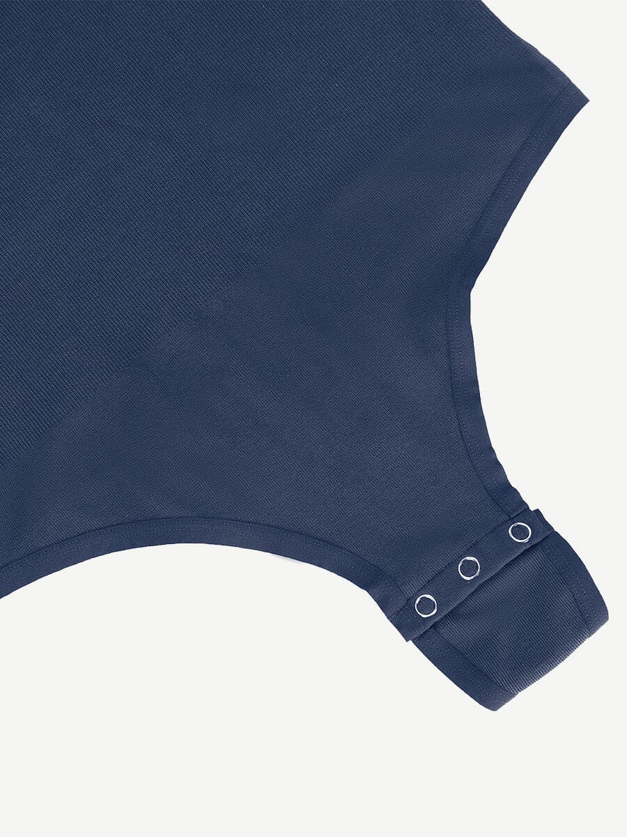 Seamless Outerwear Long-Sleeve Thong Bodysuit