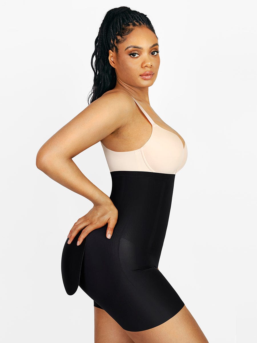 High-Waisted Air-Slim Butt-Lifting Shapewear with Removable Pads