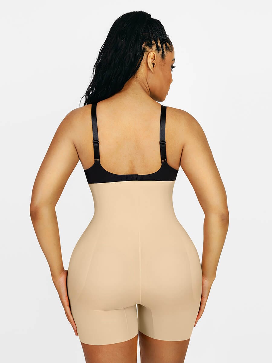 High-Waisted Air-Slim Butt Lifter with Removable Hip Pads