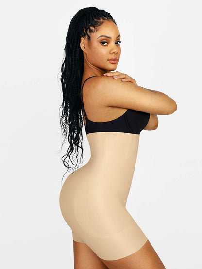 High-Waisted Air-Slim Butt Lifter with Removable Hip Pads
