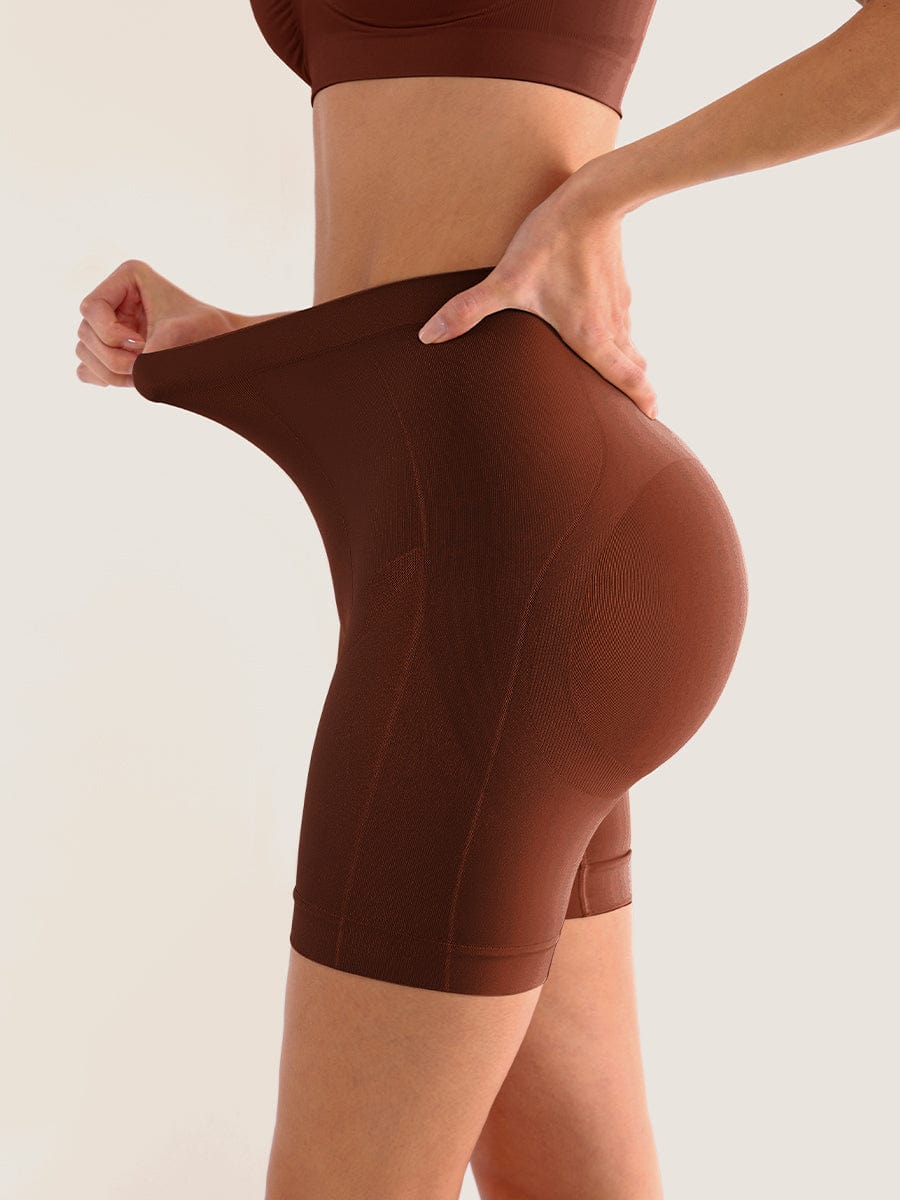 Seamless Mid-Waist Tummy Control Boyshorts