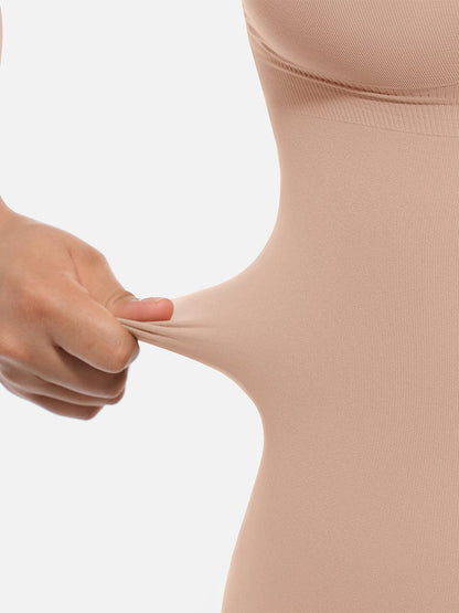 Seamless Covered-Bust Thong Bodysuit