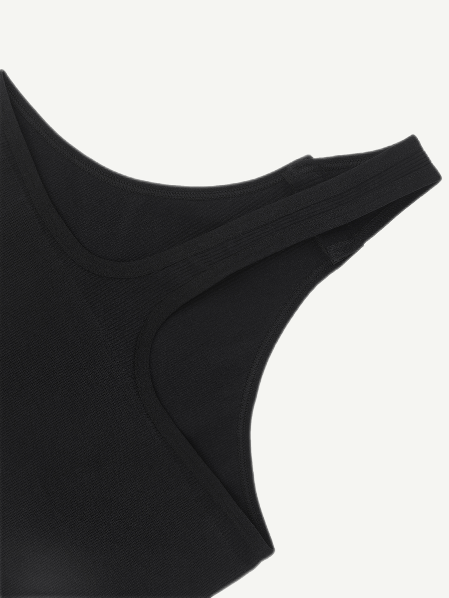 Seamless Long-Sleeve V-Neck Tummy Control Bodysuit