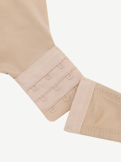 High-Waist Tummy Control Bodysuit with Nubuck Shoulder Straps