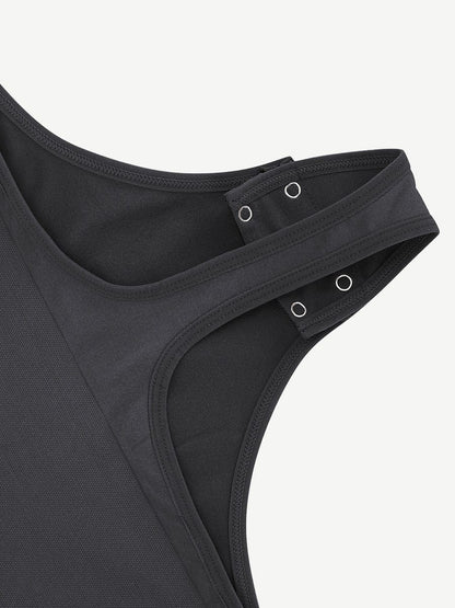 Eco-Friendly Seamless Turtleneck Long-Sleeve Thong Bodysuit
