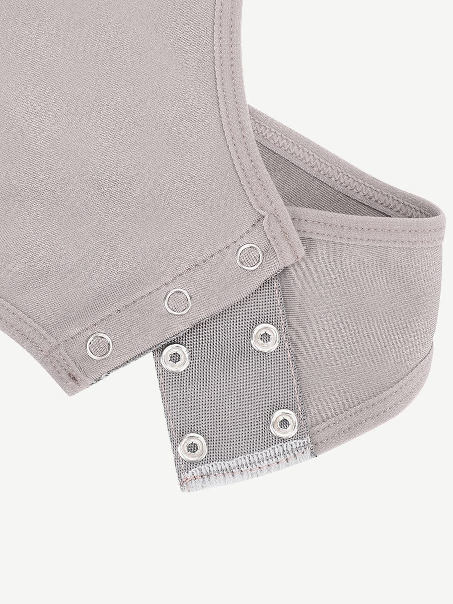 Eco-Friendly Seamless Turtleneck Long-Sleeve Thong Bodysuit