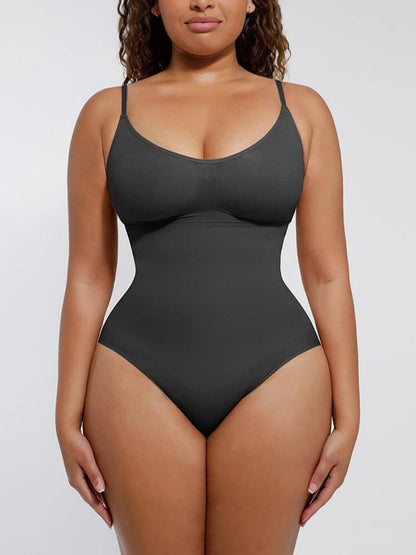 Seamless Covered-Bust Thong Bodysuit