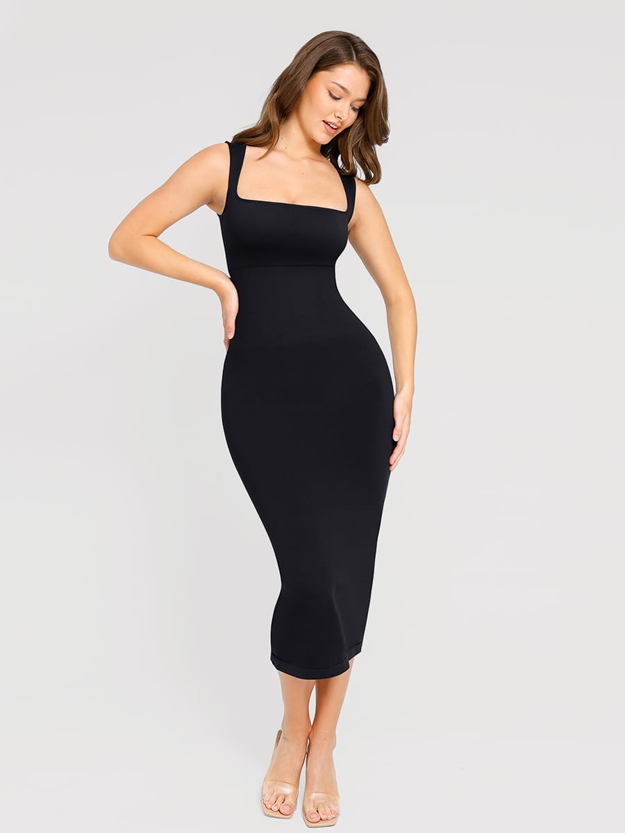 Eco-Friendly Seamless 360° Waist Control Suspender Maxi Dress