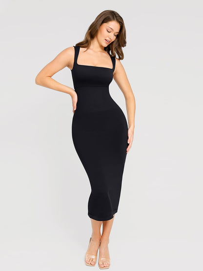 Eco-Friendly Seamless 360° Waist Control Suspender Maxi Dress