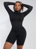 Wholesale Seamless Turtleneck Jumpsuit with Removable Cups