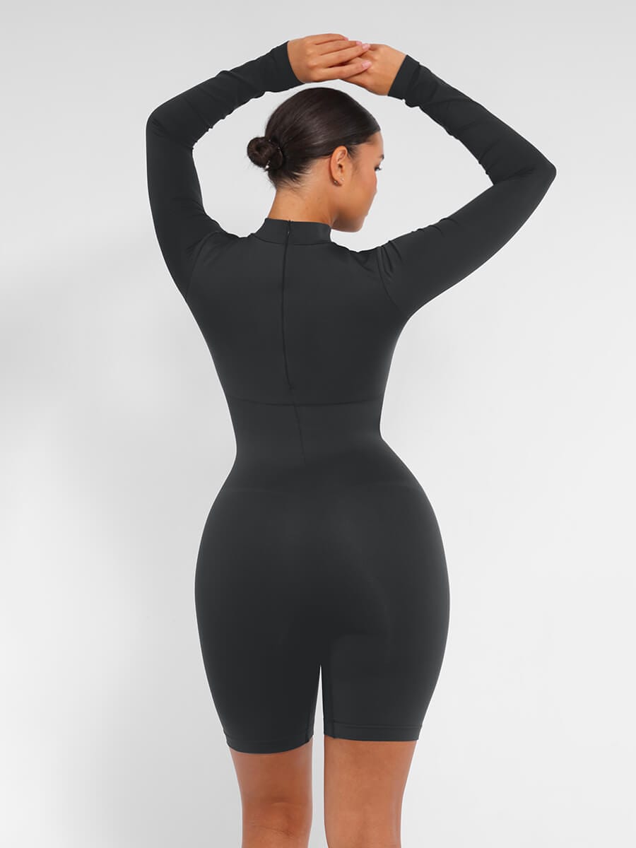 Seamless Bust Support Waist-Cinching Shaping Jumpsuit