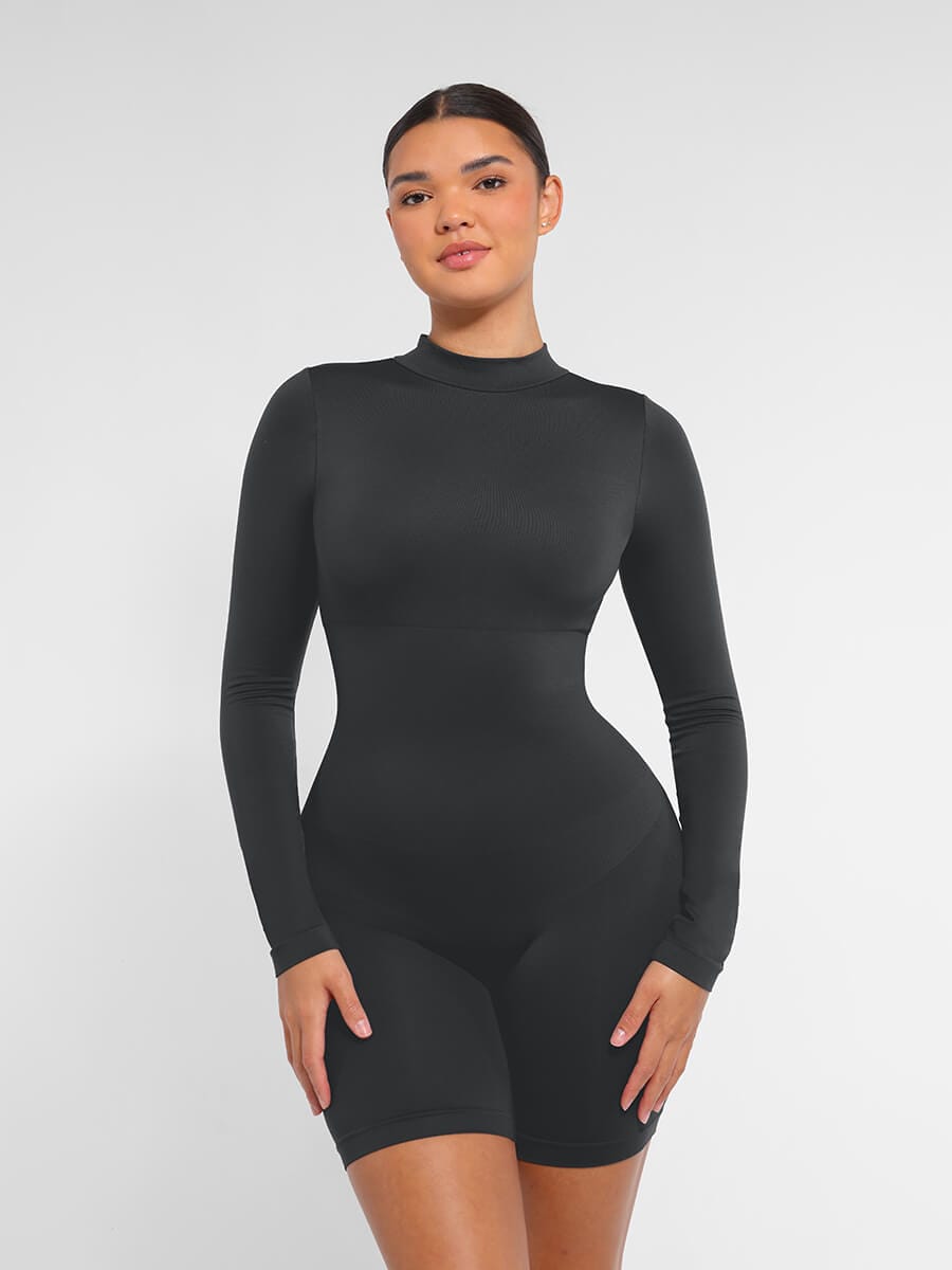 Seamless Bust Support Waist-Cinching Shaping Jumpsuit