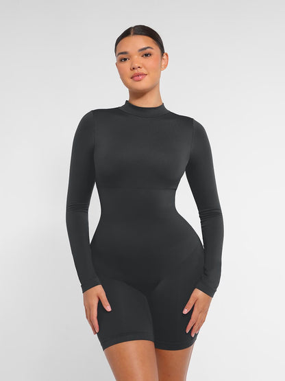 Seamless Bust Support Waist-Cinching Shaping Jumpsuit
